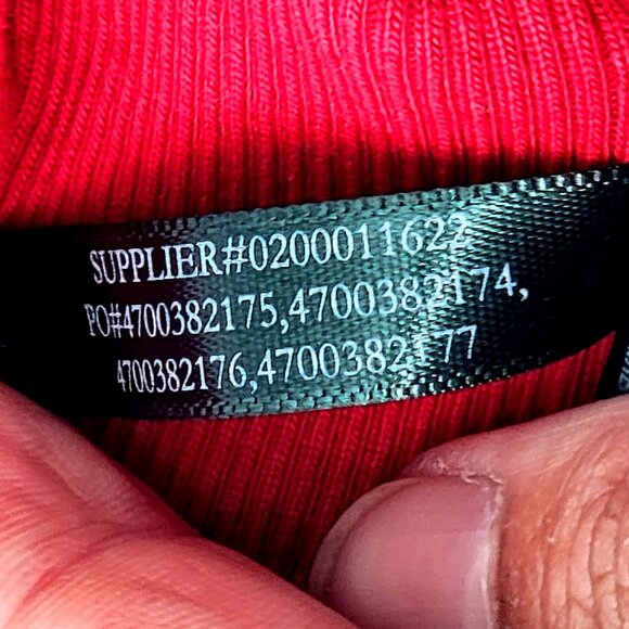 Lauren Ralph Lauren Red Sleeveless Ribbed Knit Tank Top Womens 1X - Picture 9 of 9